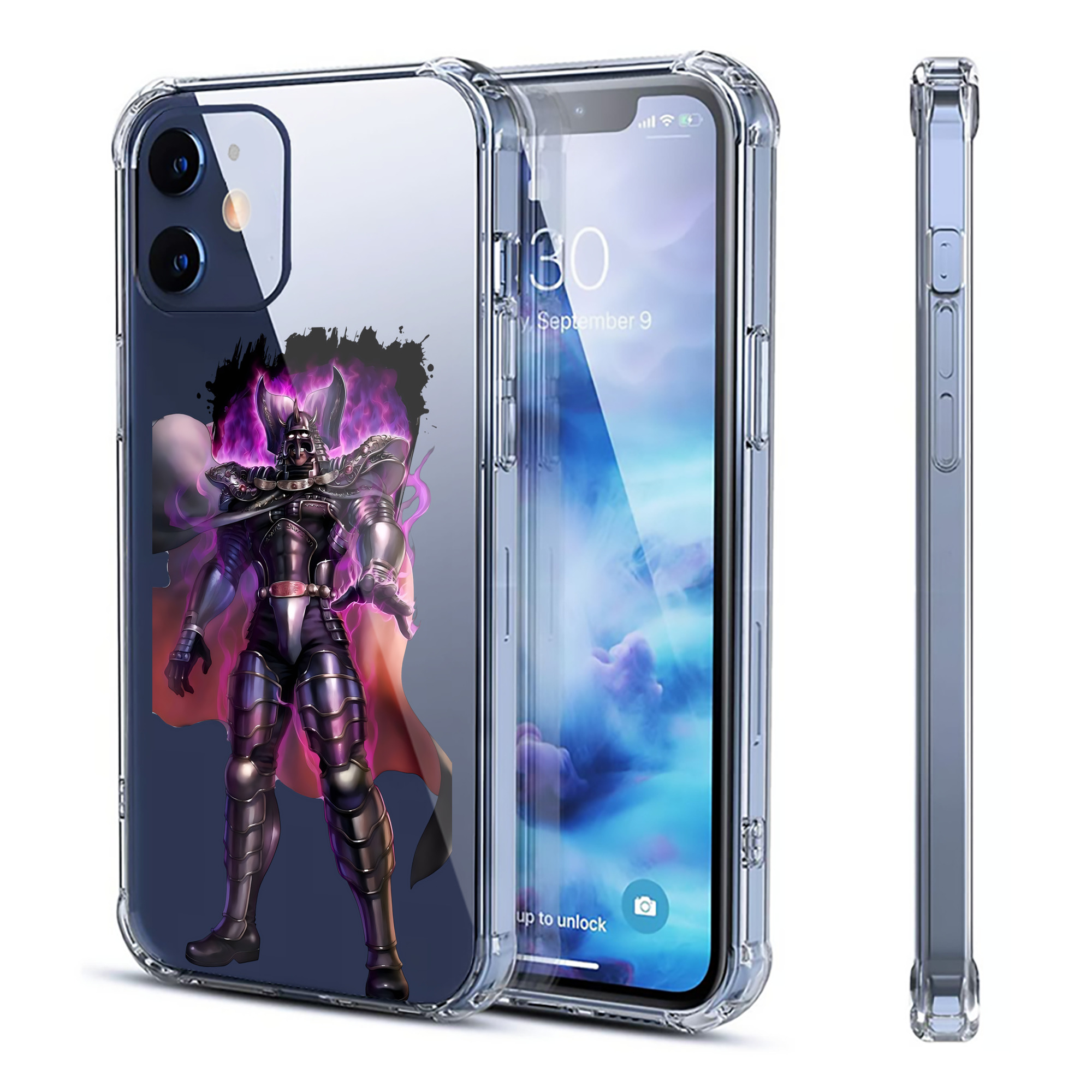 （画像用） 北斗の拳 Fist of the North Star 【iPhone 12シリーズ対応】透明スマホケース（クリアソフトケース）